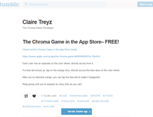 Tablet Screenshot of clairetreyz.com